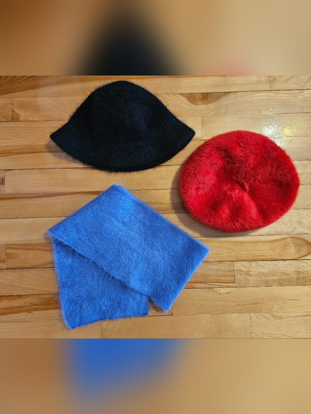 3-Piece Lot Angora Outerwear